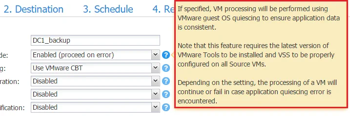 Application-aware process description