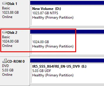 Disk is added successfully