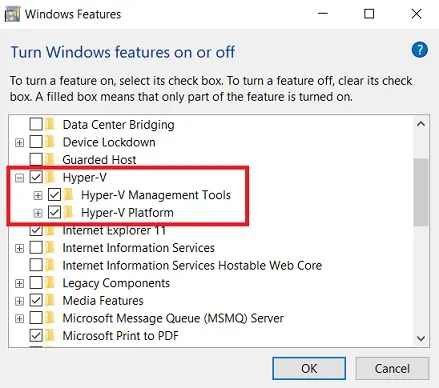 Cómo abrir Hyper-V Manager en Windows 10