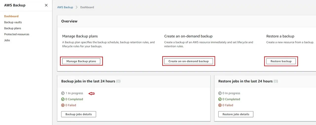 Data Protection Options in AWS EC2 Backup