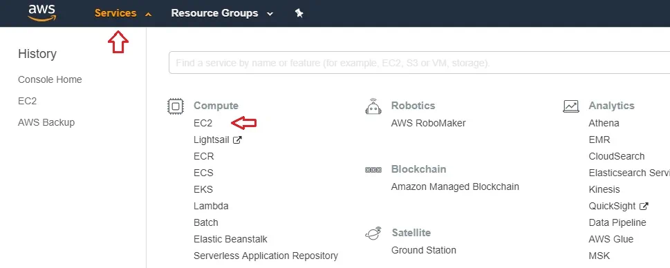 EC2 Services in AWS EC2 Backup