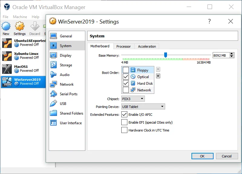 How to use VirtualBox – Configuring VM settings.