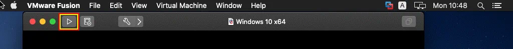Iniciar una máquina virtual en VMware Fusion en macOS
