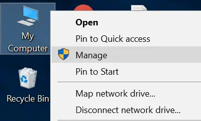 Opening Computer Management
