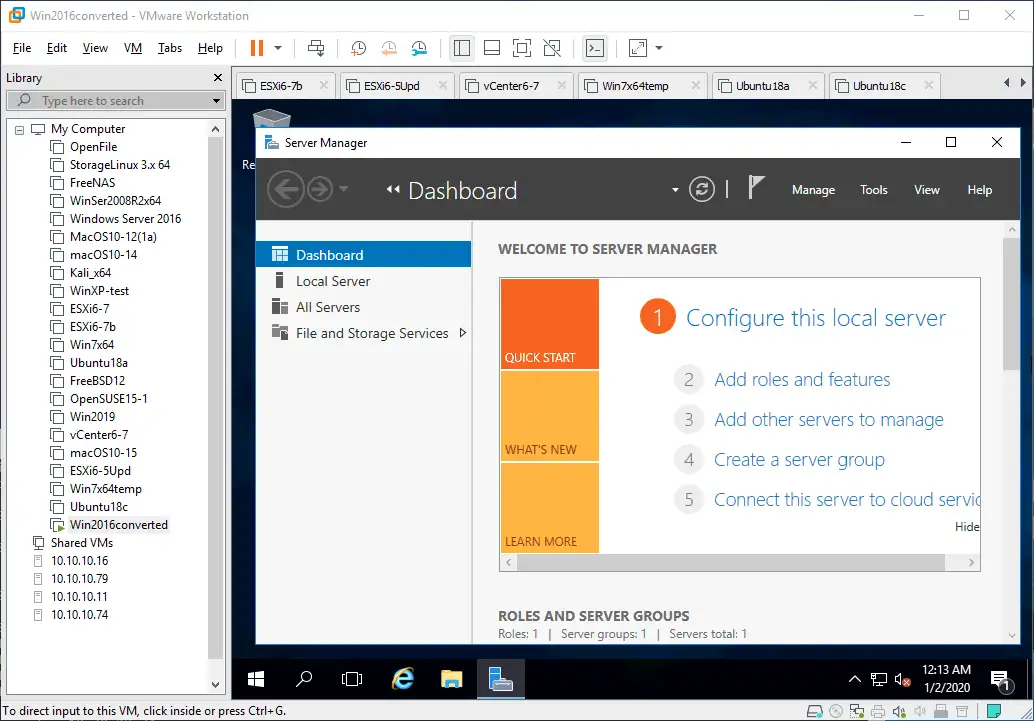 The conversion has completed successfully