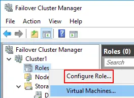 Configuring a role