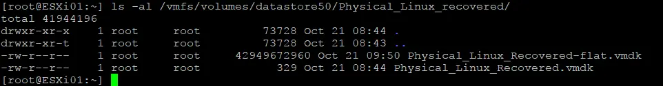 Checking the uploaded files in the console