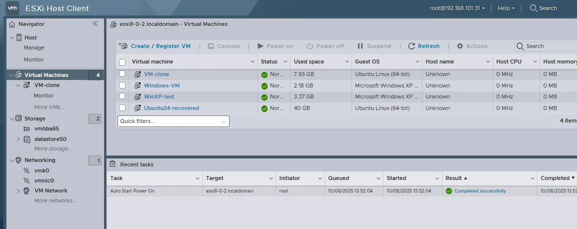 VMware Host Client