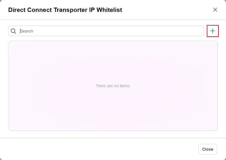 Adding a Direct Connect Transporter to the whitelist