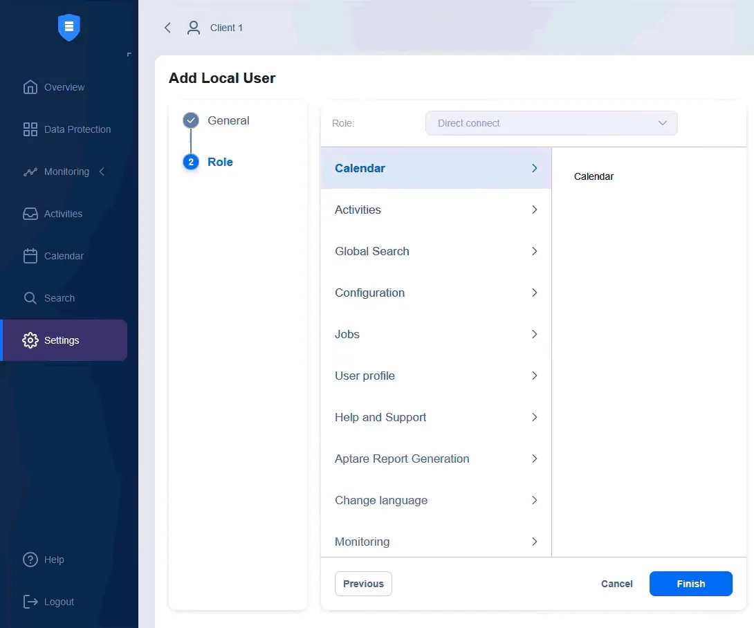 Checking a user role