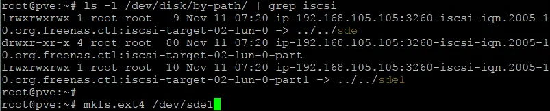 Checking a block device attached as an iSCSI LUN