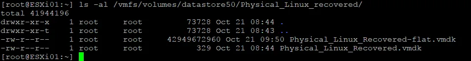 Checking the uploaded files in the console