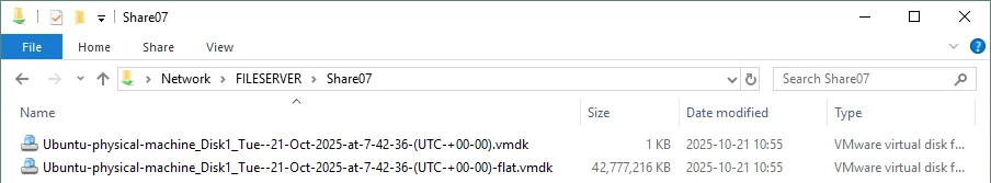 Converted virtual disks have been exported